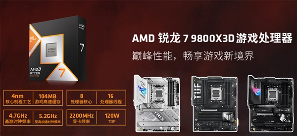 华硕X870/X870E主板尽释9800X3D处理器威力