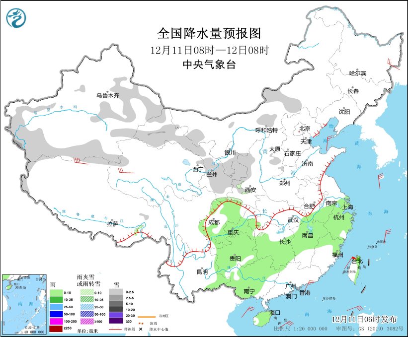 较强冷空气将影响我国，西北地区东部华北等地有雨雪天气